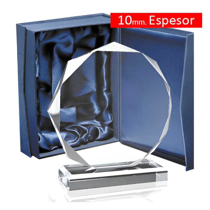 Galvano Cristal Octagonal 10mm