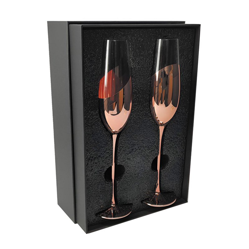 Set De 2 Copas Champagne Encobrizadas 