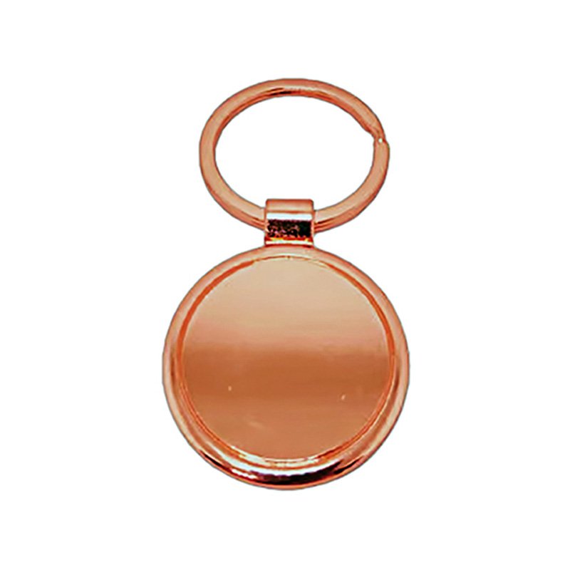 Llavero Metálico Redondo Encobrizado 