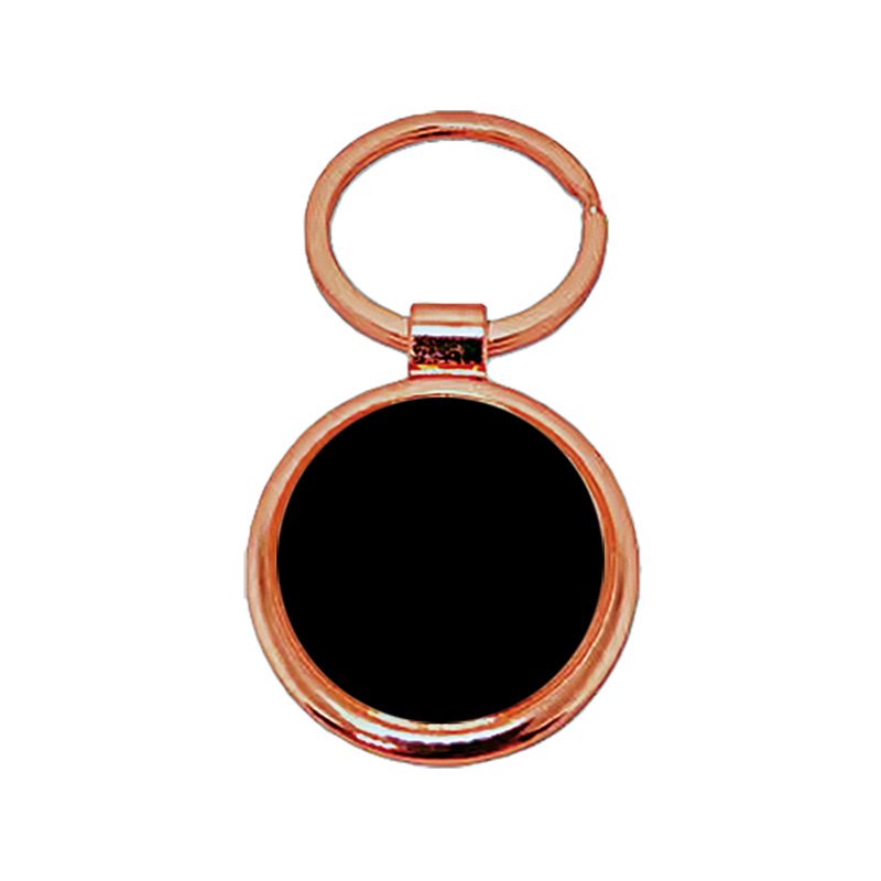 Llavero Redondo Encobrizado Negro